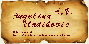 Angelina Vladiković vizit kartica